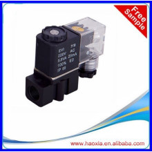 2 / 2Way Conector estándar AC110V válvula de solenoide de agua de plástico de alta calidad y mejor precio